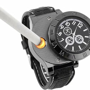 New Military USB Lighter Watch Men's