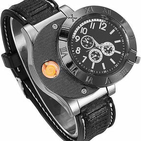 New Military USB Lighter Watch Men's